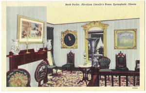 Abraham Lincoln's Home Back Parlor 1844-61 Springfield Illinois