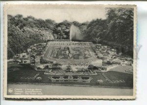 484249 1940 Belgium Ostende clock made of flowers real posted postcard