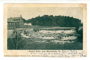 VT - Morrisville. Cady's Falls circa 1906  (crease, stain)