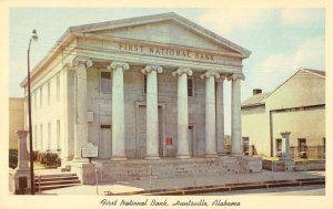 Huntsville Alabama First National Bank Vintage Postcard AA27664