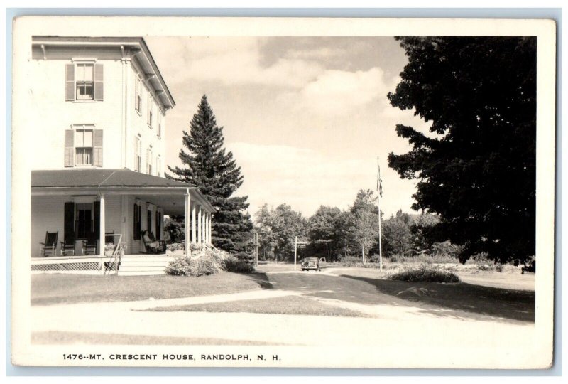 1957 Mt. Crescent House Woman Rocking Chair Randolph NH RPPC Photo