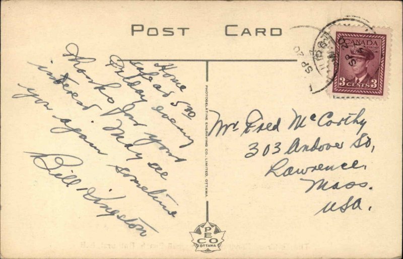 Bathurst New Brunswick Children Playing Beach Sand Vintage Postcard