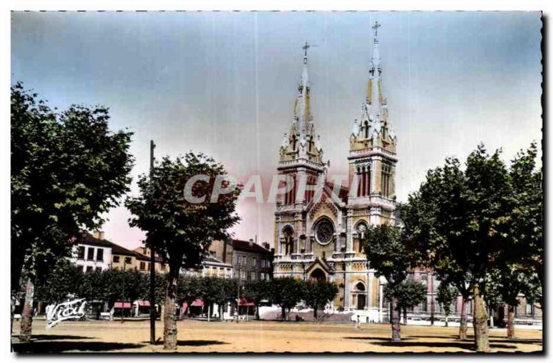 Modern Postcard Saint Chamond (Loire) Place of freedom unborn Dame Church