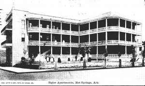 Arkansas Hot Springs Sigler Apartments 1908