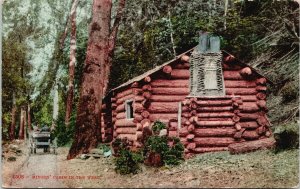 Miners Cabin in the West Horse & Carriage c1909 Postcard G2