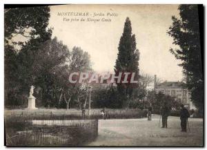 Postcard Old Montelimar Public Garden View from Kisque Gente
