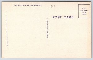 Little Boy Shouting Hello At The Mountain Waiting To Echo Comic Postcard