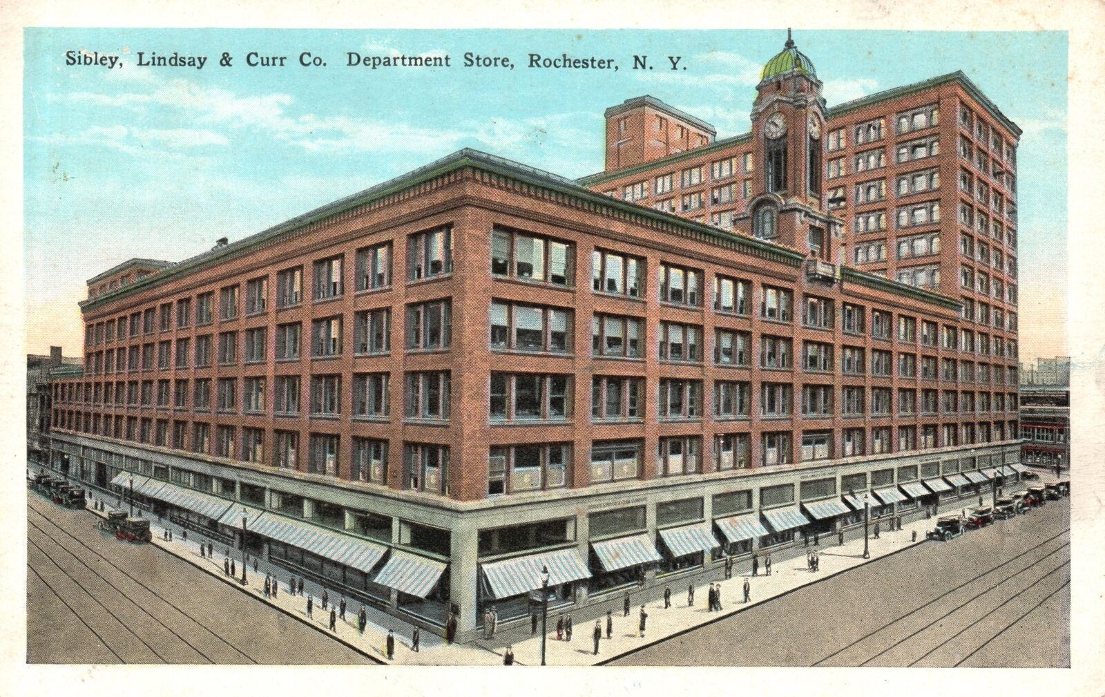 Vintage Postcard Sibley Lindsay & Curr Co. Department Store Rochester