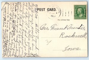 1909 Austin Minnesota Postcard Interior View Methodist Episcopal Church Interior