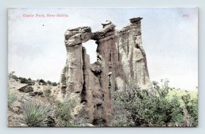 Castle Rock Formation Castle Park Salida Colorado CO UNP DB Postcard P13