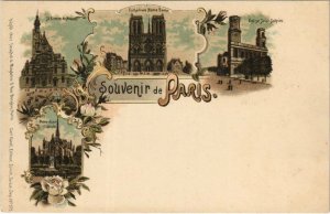 CPA LITHO Souvenir de PARIS Dep. 575 (560662)