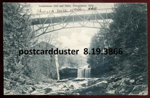 dc1597 - YOUNGSTOWN Ohio Postcard 1906 Lantermans Mill. Falls & Bridge