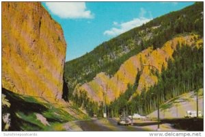 Canada Red Rock and Iron Gates Eastern Entrance To Radium Hot Springs British...