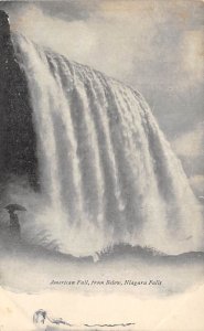 American falls from below Niagara Falls Unused 