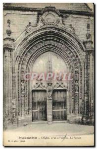 Old Postcard Dives sur Mer The Church Portal