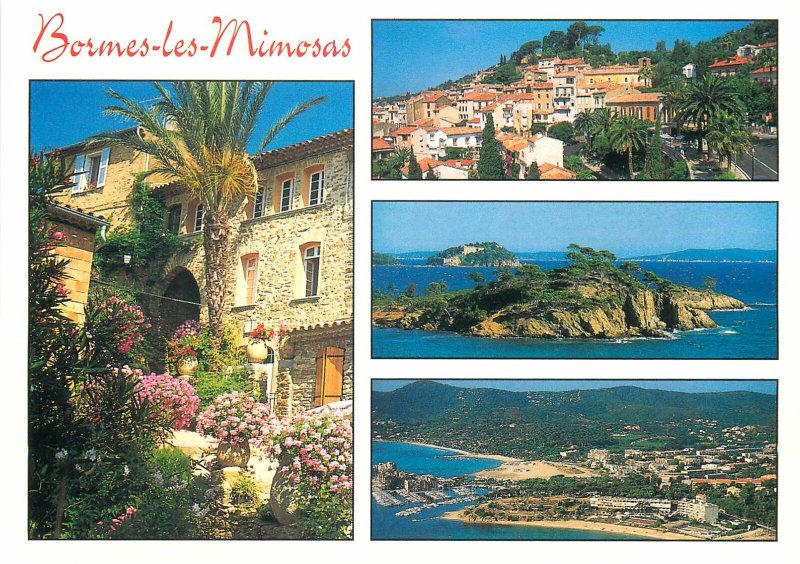 carte postale France Bormes les Mimosas Port de La Favriere Fort de Bregancon