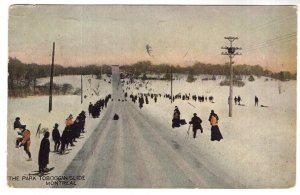 Park Toboggan Slide, Snowshoes Montreal, Quebec, Used 1910, Warwick