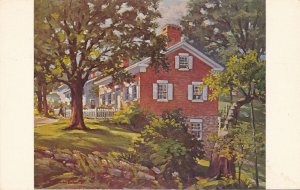 Birthplace of Thomas Edison - Milan, Ohio from Painting by J Erwin Porter