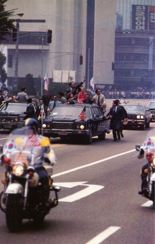 Motorcade for President Jimmy Carter and South Korean President Park