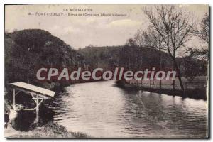 Old Postcard Normandy Bridge Ouilly Orne edges towards Mesnil Villement