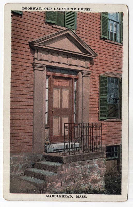 Marblehead, Mass, Doorway, Old Lafayette House