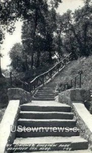 Real Photo - Stairway, Riverview Park in Nebraska City, Nebraska