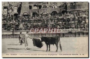 Old Postcard Bullfight Bullfight Nimes arenas The Spanish race a day passes m...