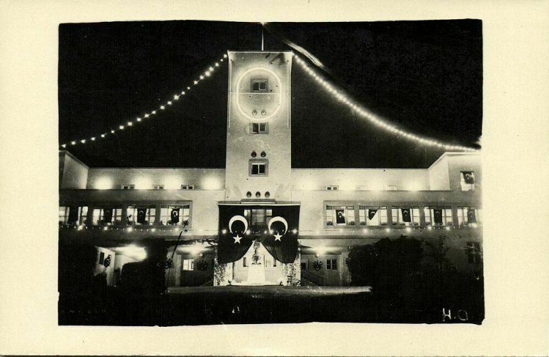 turkey, ANKARA, Atatürk Hall, Military Academy (1930s) Real Photo 