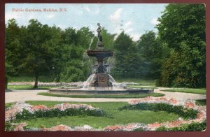 h2529 - HALIFAX NS Postcard 1907 Public Gardens Fountain
