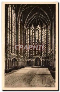 Old Postcard Paris Interior of Health Chapel (Chapel hute) Holy Chapel Inside...