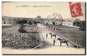 Old Postcard Horse Riding Equestrian Saint Lo stud Court & # 39honneur