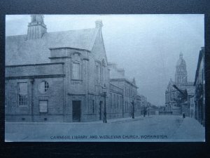 Cumbria WORKINGTON Finkle St. CARNEGIE LIBRARY (1) c1905 Postcard by Renney & Co