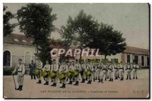 Old Postcard Militaria The pleasures of drums and bugles barracks