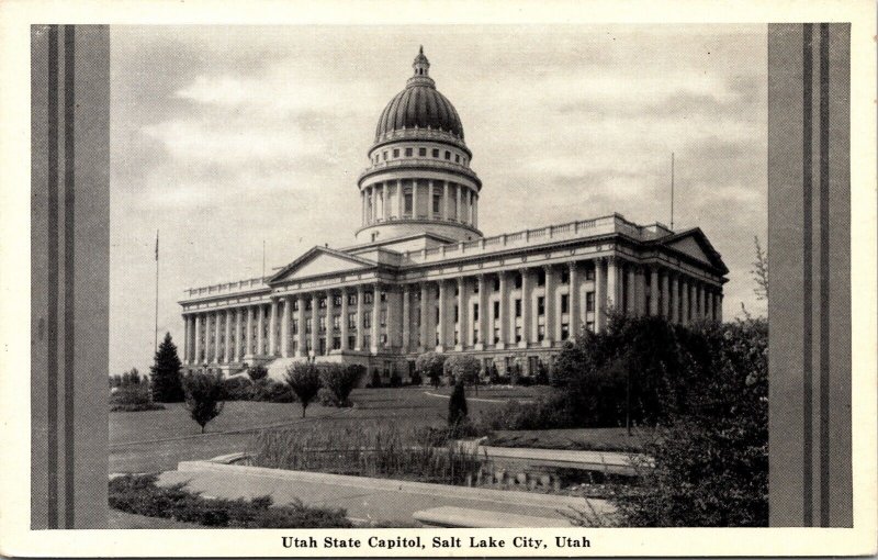 Utah State Capitol Salt Lake City UT WB Postcard VTG UNP Vintage Unused  