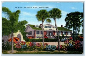 c1940's Palma Ceia Golf Club Exterior Tampa Florida FL Unposted Trees Postcard
