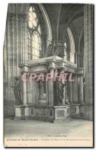 Postcard Abbey of Saint Denis Tomb of Henri II and Catherine de Medicis