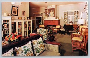 Interior~Fort Myers Florida~Drawing Room @ The Edison Home~Vintage Postcard