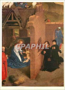 Postcard Modern Hans Memling (1433 1494) Anbetung Kindes of Adoration (Detail...