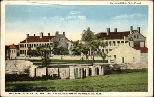 Fort Smith Arkansas AR Old Fort Civil War Ruins Vintage Postcard