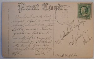 Steamboat Passage- Dells of the Wisconsin postmark 1910