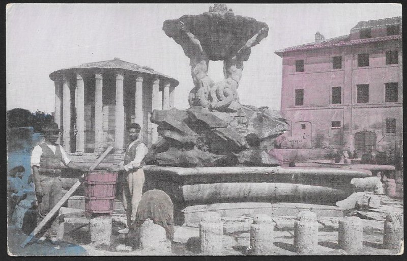 Temple of Hercules Rome ITALY Unused c1910s