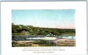 ICILMA NATURAL SPRING Port-Aux-Poules Station, ALGERIA Gas Safety Valve Postcard