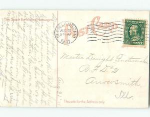 Divided-Back PARK SCENE Cleveland Ohio OH hk8384