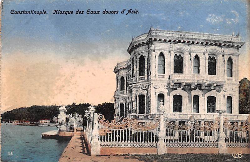 Kiosque des Eaux douces d' Asie Constantinople Turkey Unused 