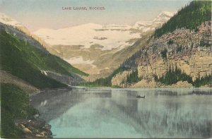 United States Rockies Lake Louise scenic postcard