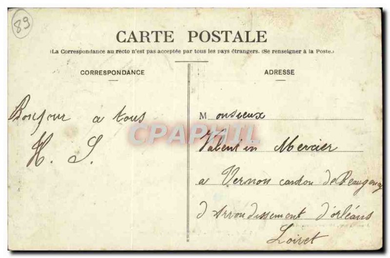 Old Postcard Auxerre Vauban Barracks Army