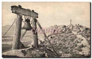 Postcard Old Bell and Cross Mt Rubidoux Riverside California