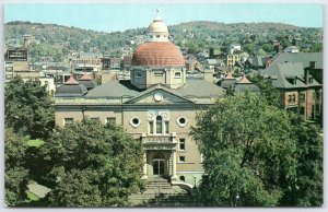 Vintage Carnegie Public Library East Liverpool Ohio Postcard Historic