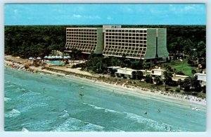 HYATT on HILTON HEAD ISLAND, South Carolina SC ~ Birdseye Roadside   Postcard