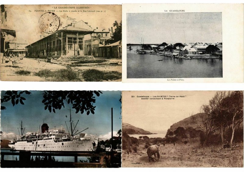 GUADELOUPE CARIBBEAN ISLAND 120 Vintage Postcards (L2658)